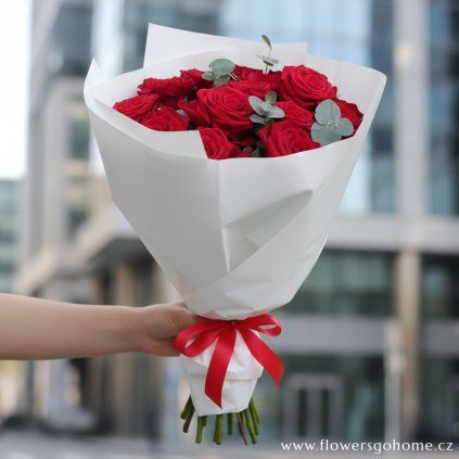 Kytice červených růží Valentýn