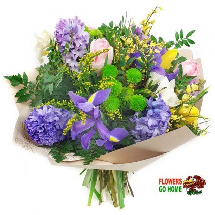 Jarní kytice s hyacinty
