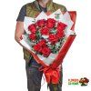 Valentýnská kytice růží