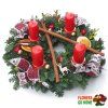 Adventní věnec červný