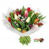 Tulipány s gypsophilou
